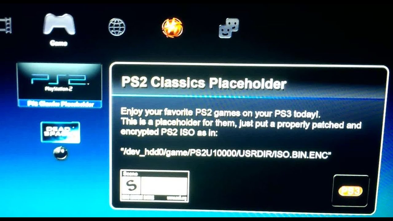 ps2 classics placeholder pkg download